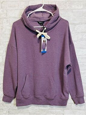 NWT Buffalo David Bitton Hoodie
Womens Heather Mauve Super
Soft Fleece Size LG